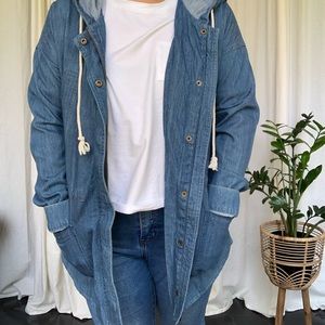 Forever 21 Jean jacket (xs oversize) NOT AN XS MODEL